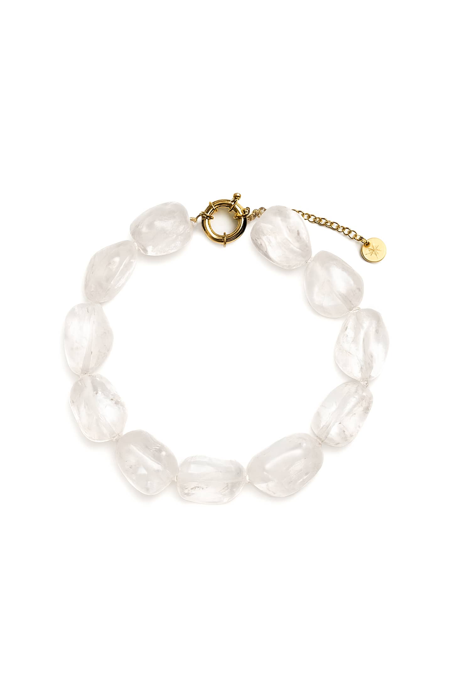 Bajamar necklace by Mosquito featuring crystal rock, handcrafted for timeless elegance