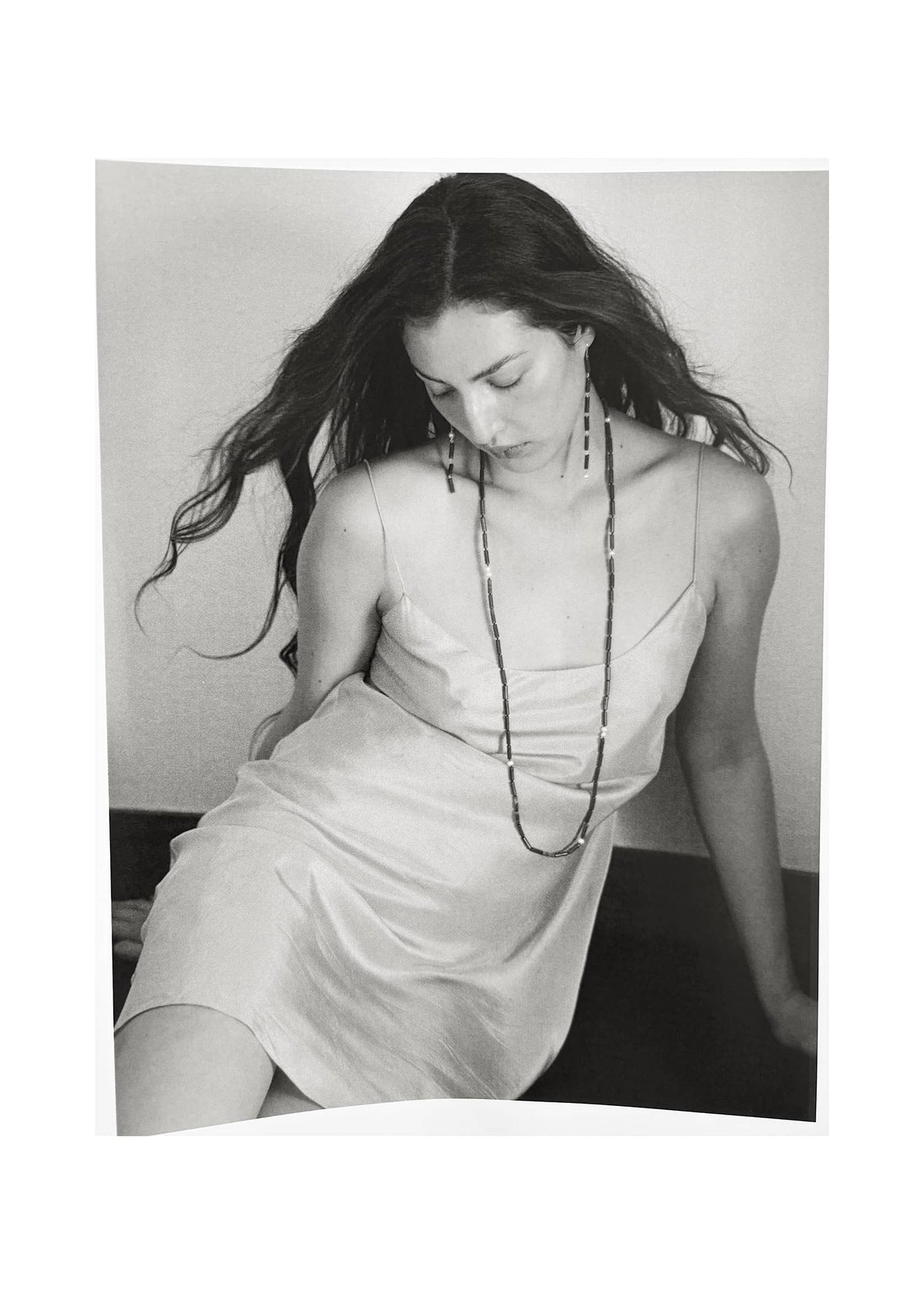 Handmade statement necklace with sculptural elements and organic forms, crafted in small batches by Mosquito.