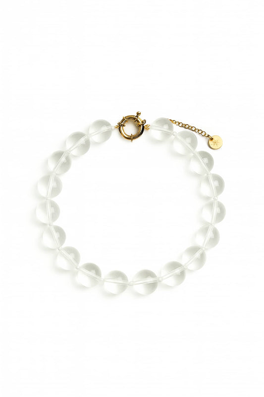 Lafitenia necklace by Mosquito, handmade with crystal rock, with fine craftsmanship and quality materials