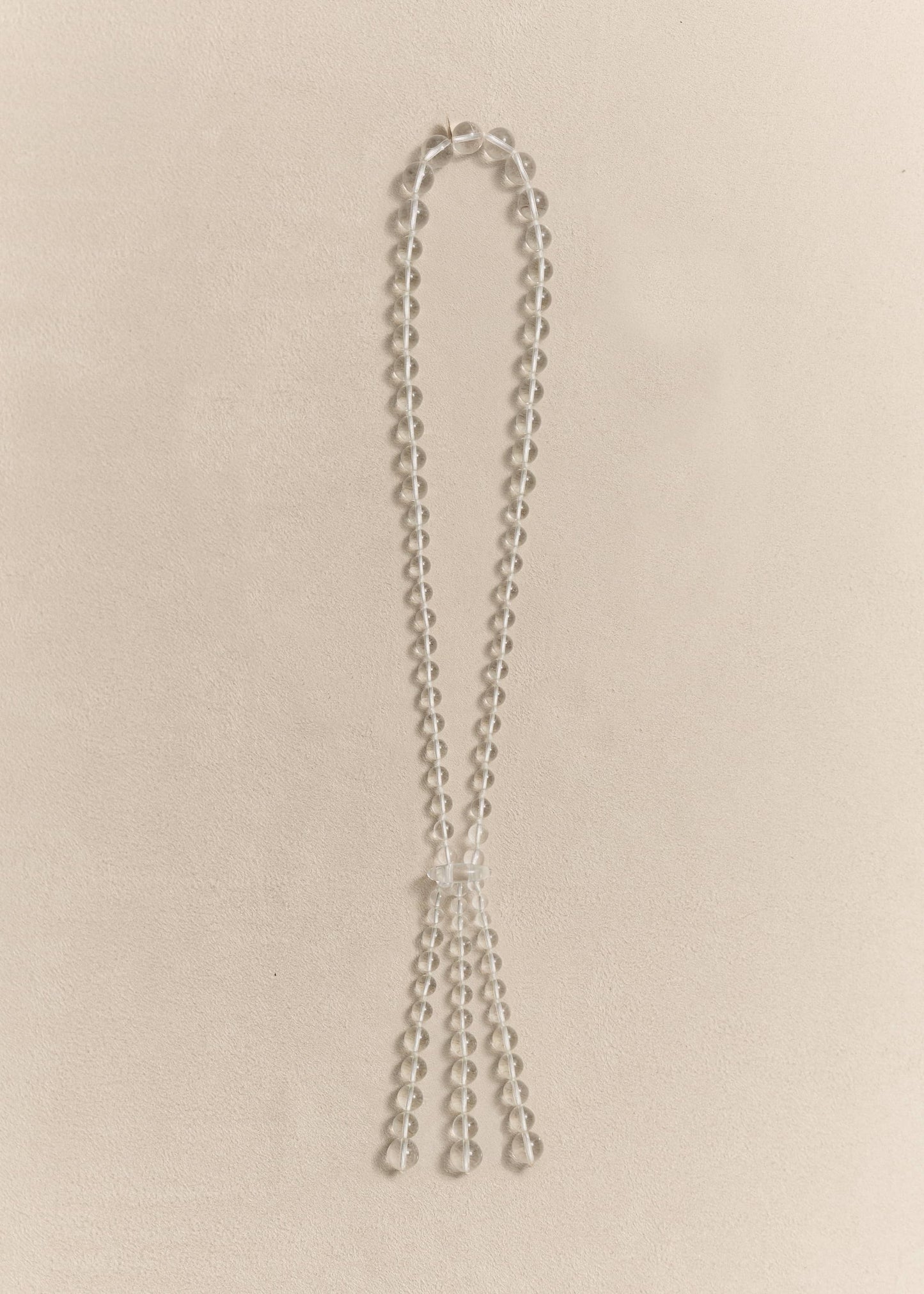 Handcrafted Crystal Quartz Necklace
Handcrafted with natural crystal quartz and sterling silver. A timeless necklace defined by sculptural simplicity.